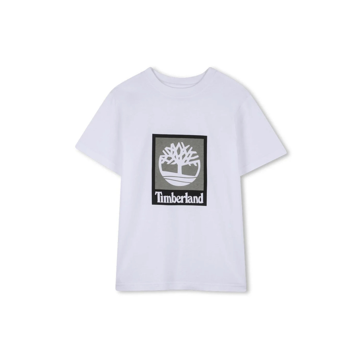 Παιδική κοντομάνικη μπλούζα TIMBERLAND αγόρι - ΛΕΥΚΟ