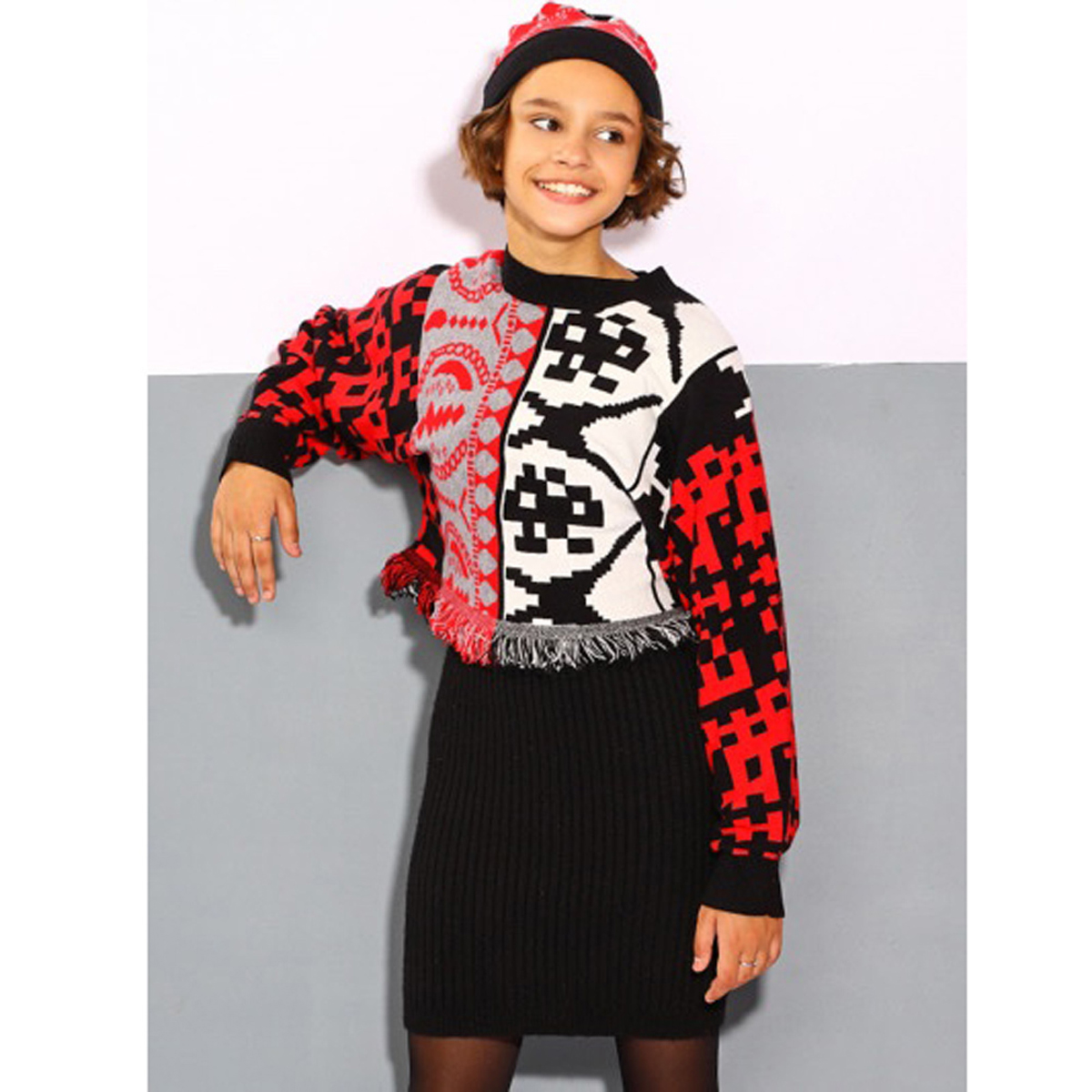 Πλεκτο σετ με φόρεμα TO BE TOO - 4