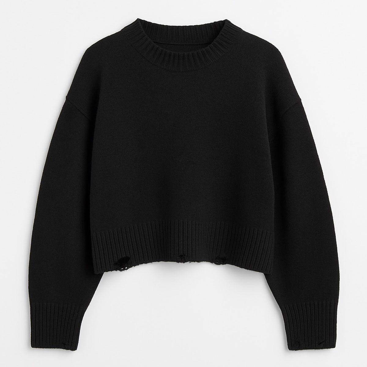 Πλεκτή μπλούζα TO BE TOO κορίτσι - ΜΑΥΡΟ