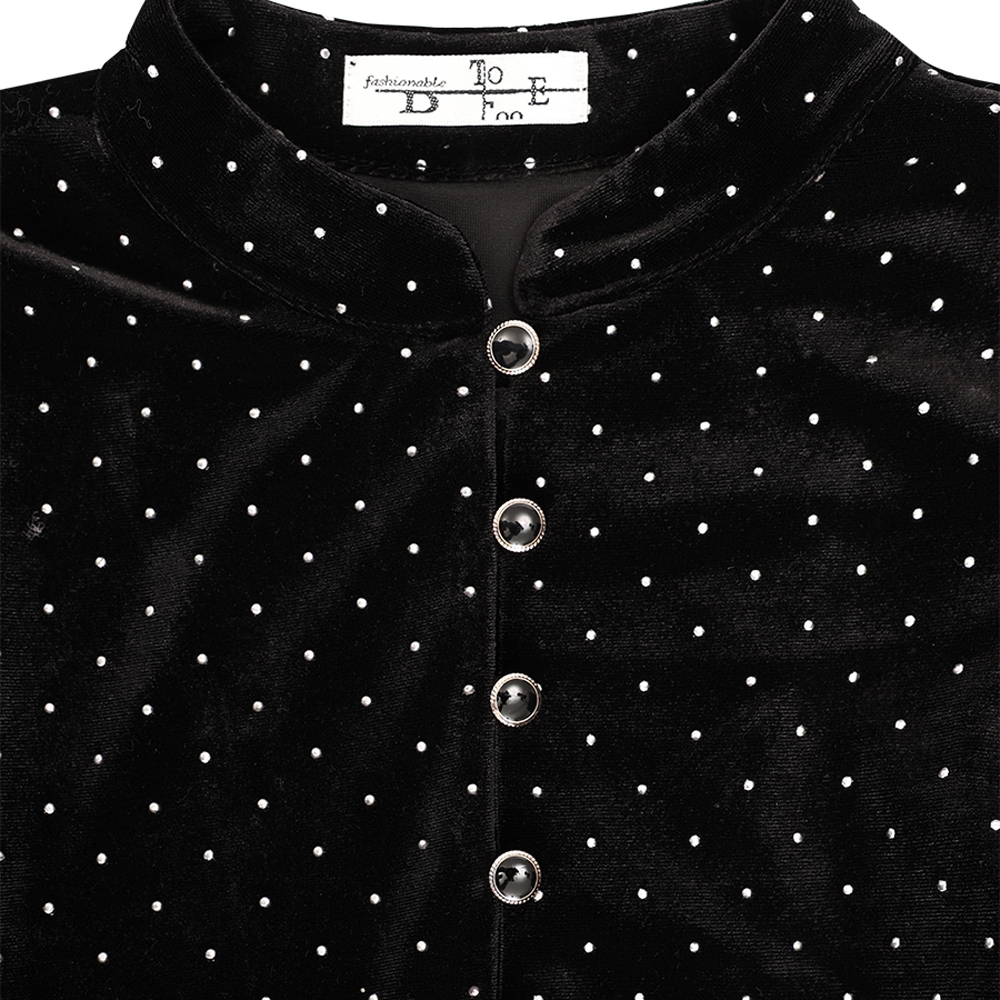 Βελούδινο φόρεμα TO BE TOO κορίτσι - 3