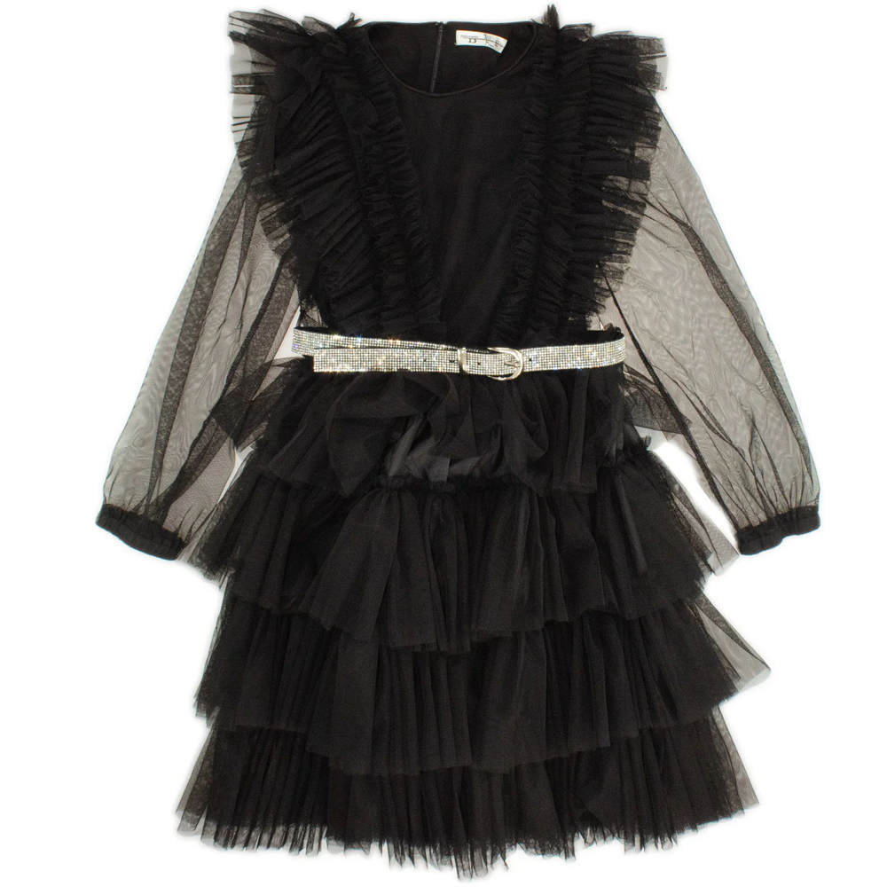 Φόρεμα TO BE TOO κορίτσι - ΜΑΥΡΟ