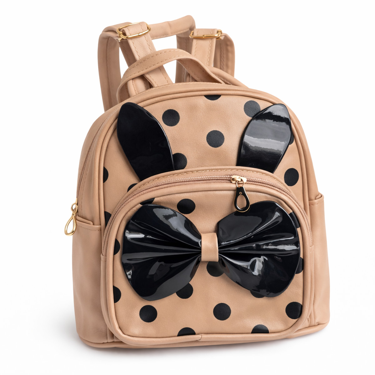 Τσαντάκι Backpack  πουά - ΜΠΕΖ