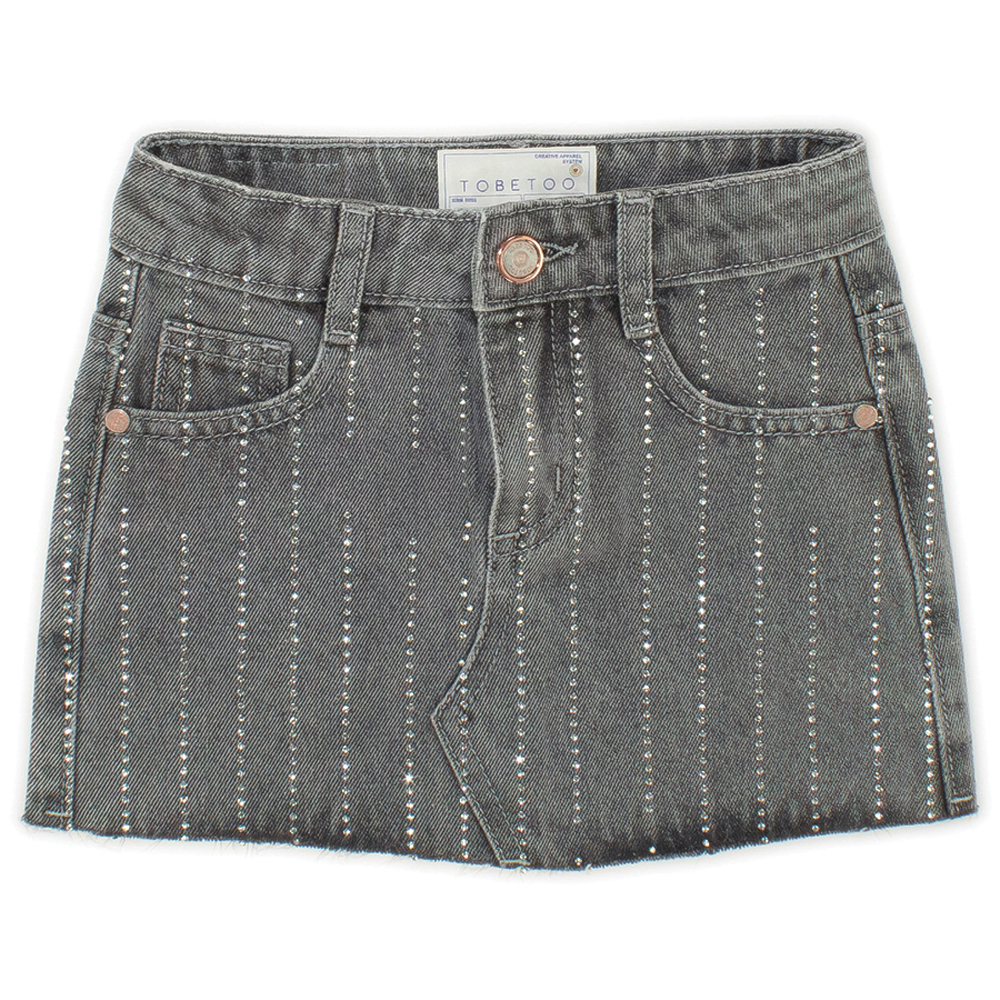 Παιδική τζιν φούστα TO BE TOO κορίτσι - ΓΚΡΙ