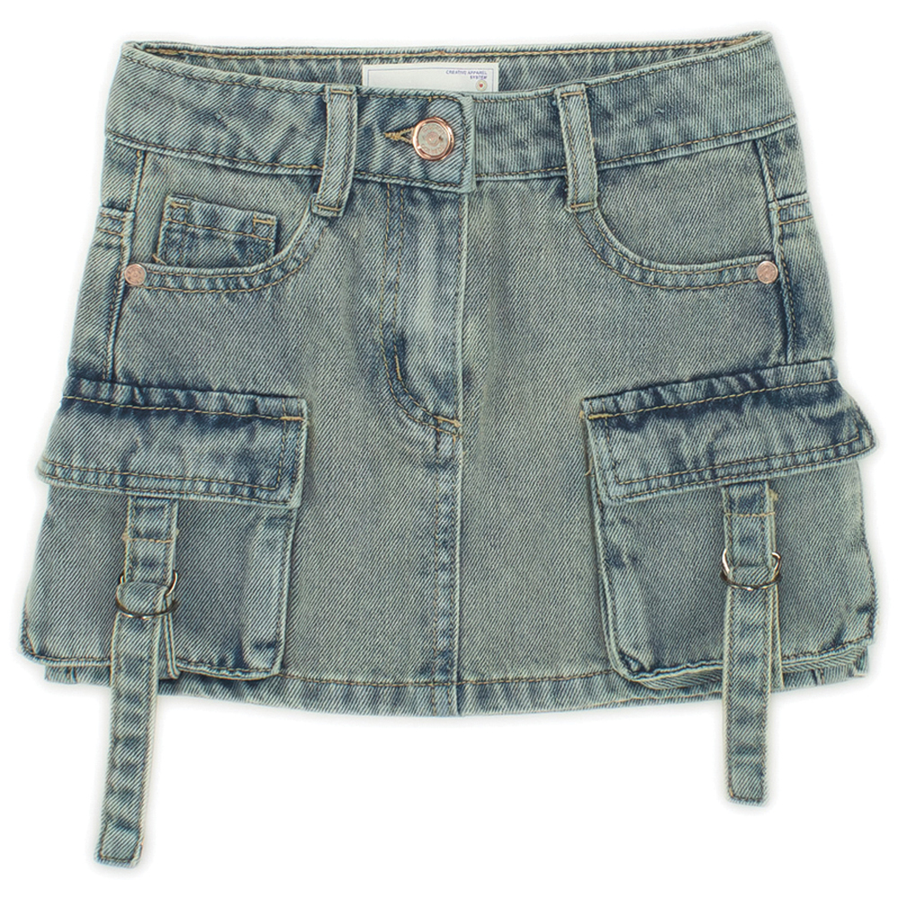 Παιδική τζιν φούστα TO BE TOO κορίτσι - ΜΠΛΕ