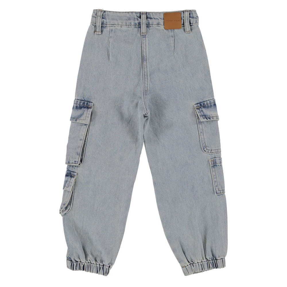 Παιδικό τζιν cargo παντελόνι TO BE TOO κορίτσι - 2
