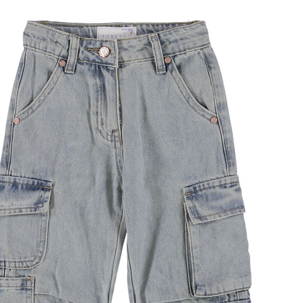 Παιδικό τζιν cargo παντελόνι TO BE TOO κορίτσι - 3