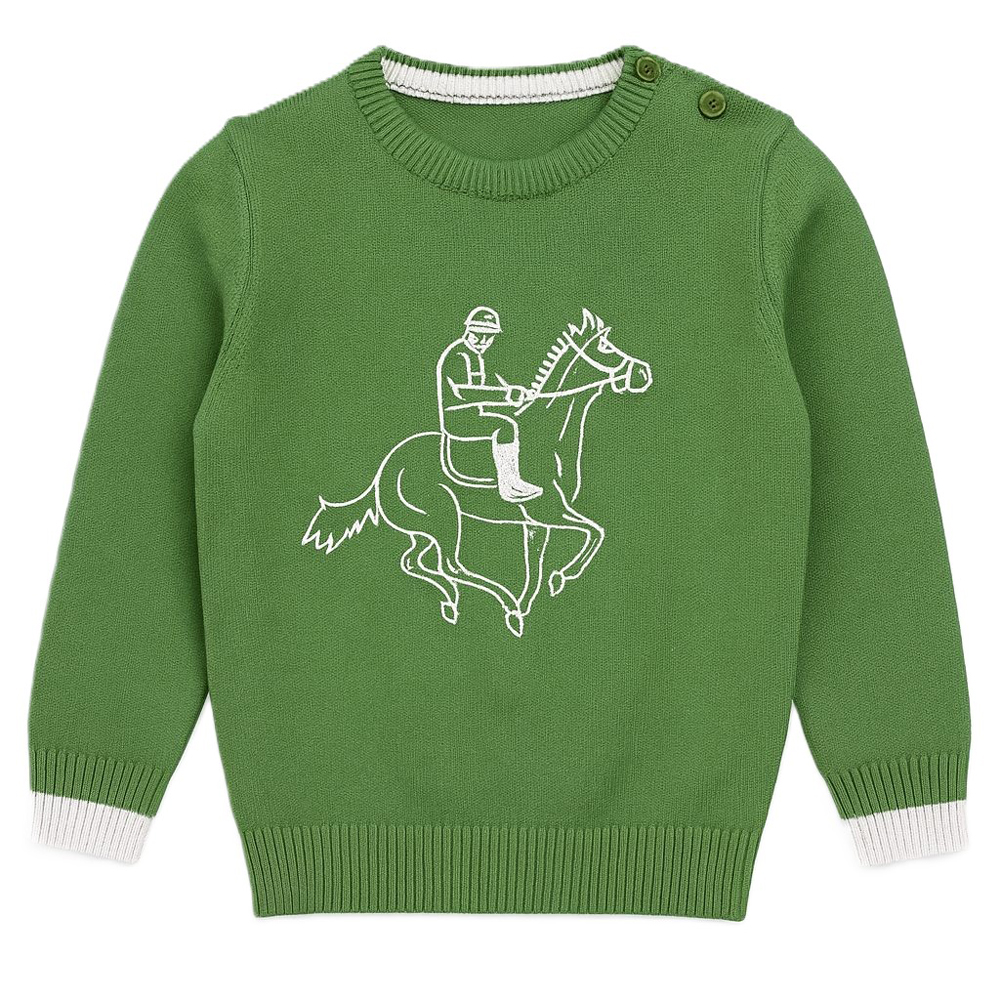 Βρεφική πλεκτή μπλούζα US POLO αγόρι - ΠΡΑΣΙΝΟ