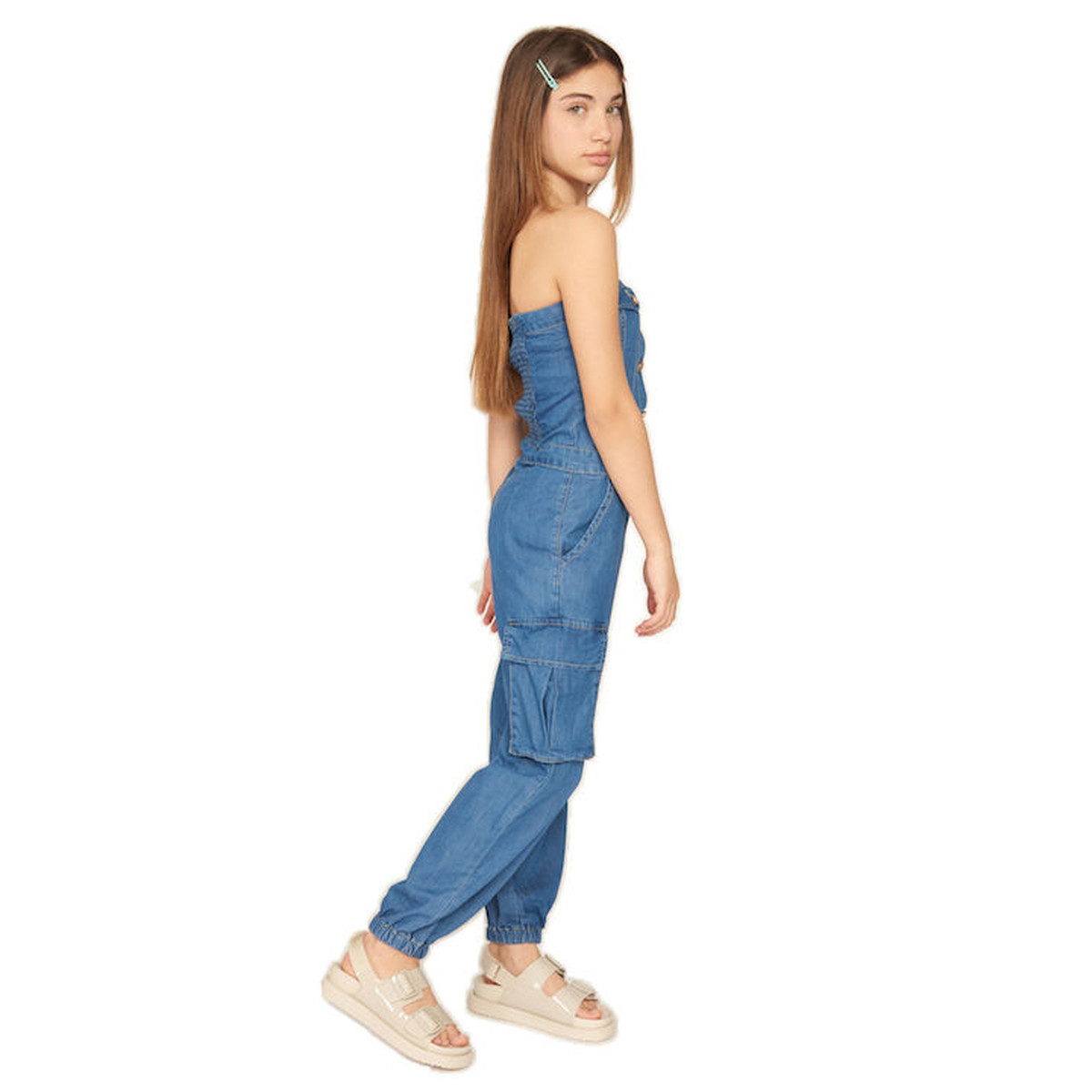 Παιδική τζιν ολόσωμη φόρμα TO BE TOO κορίτσι - 3