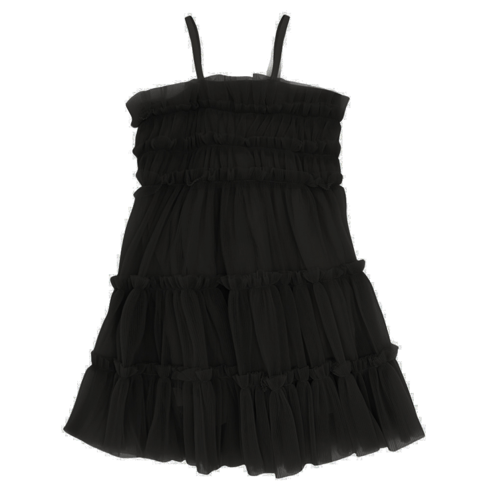 Παιδικό τιραντέ φόρεμα TO BE TOO κορίτσι - ΜΑΥΡΟ