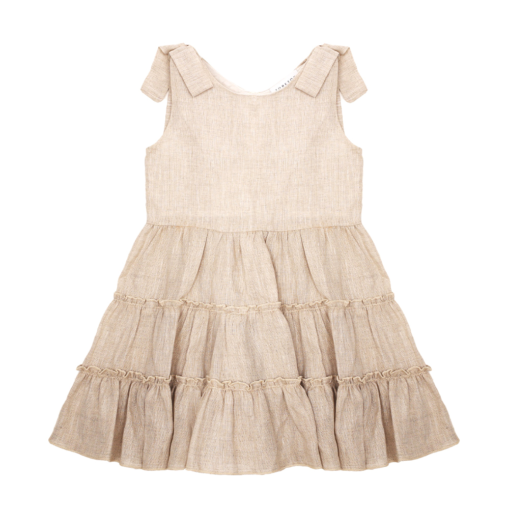 Παιδικό λινό φόρεμα TO BE TOO κορίτσι - ΜΠΕΖ