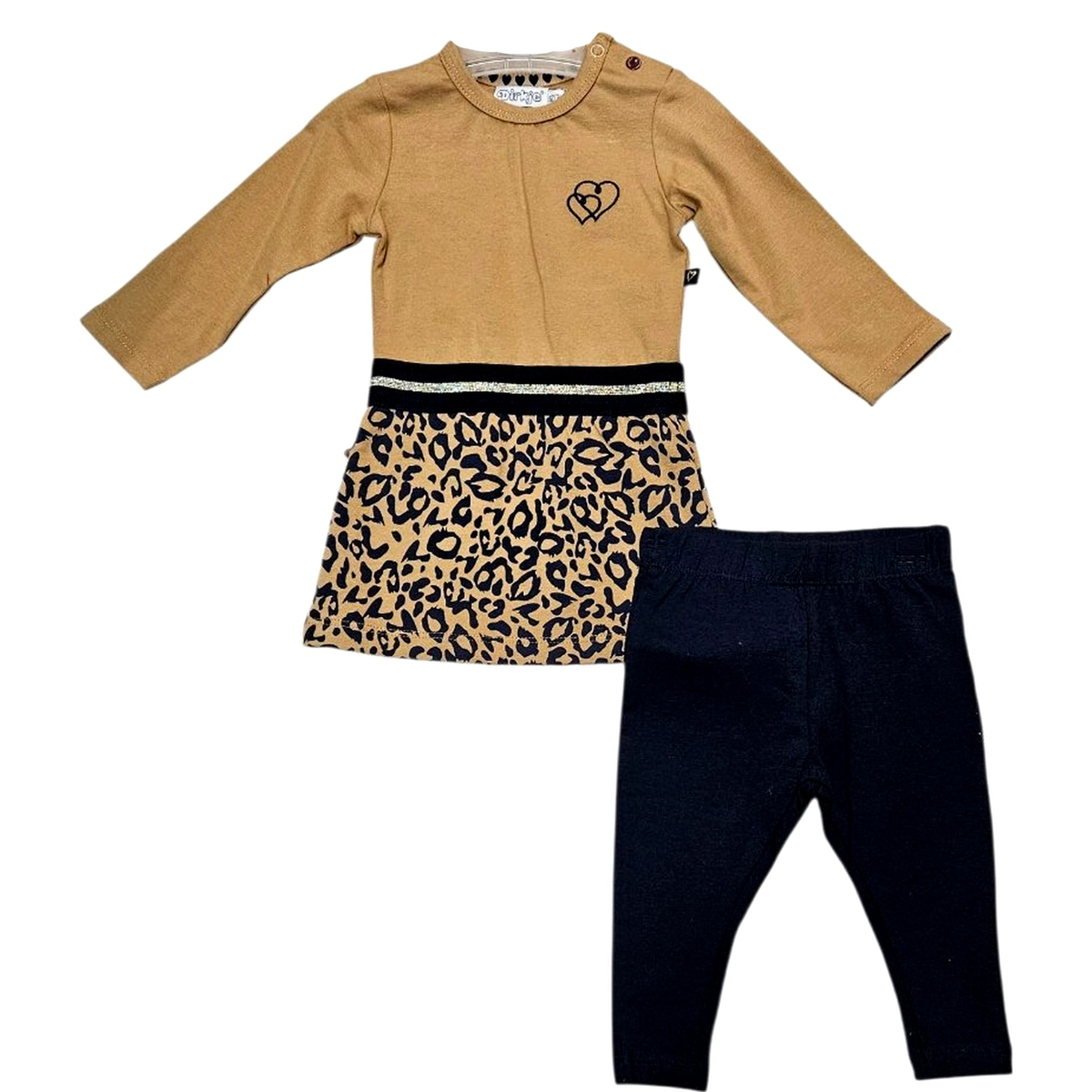 Σετ φόρεμα με κολάν DIRKJE - ΜΠΕΖ