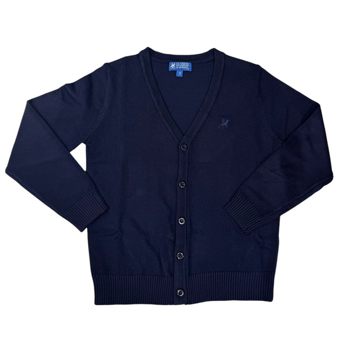 Παιδική πλεκτή ζακέτα US POLO αγόρι - NAVY