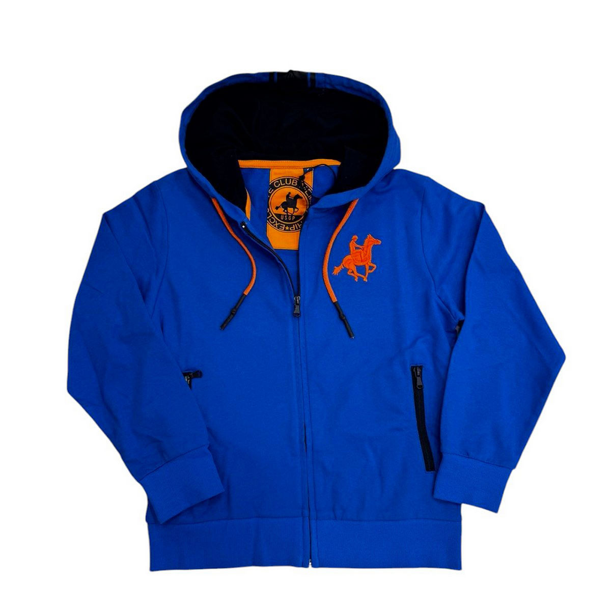 Παιδική ζακέτα φούτερ US POLO αγόρι - ΜΠΛΕ