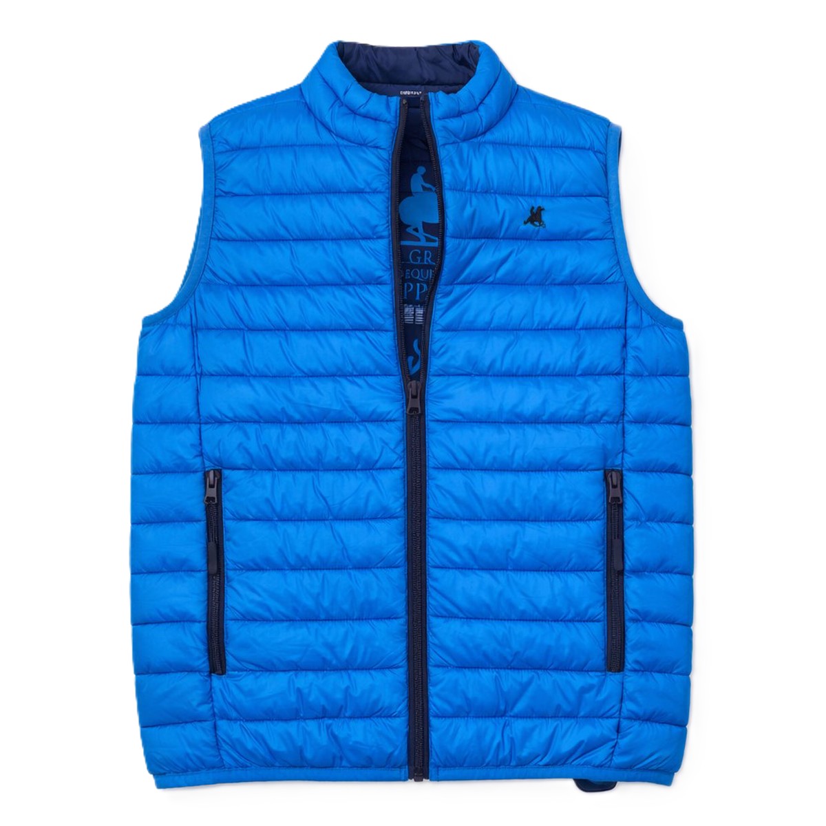 Παιδικό αμάνικο μπουφάν US POLO αγόρι - ΓΑΛΑΖΙΟ