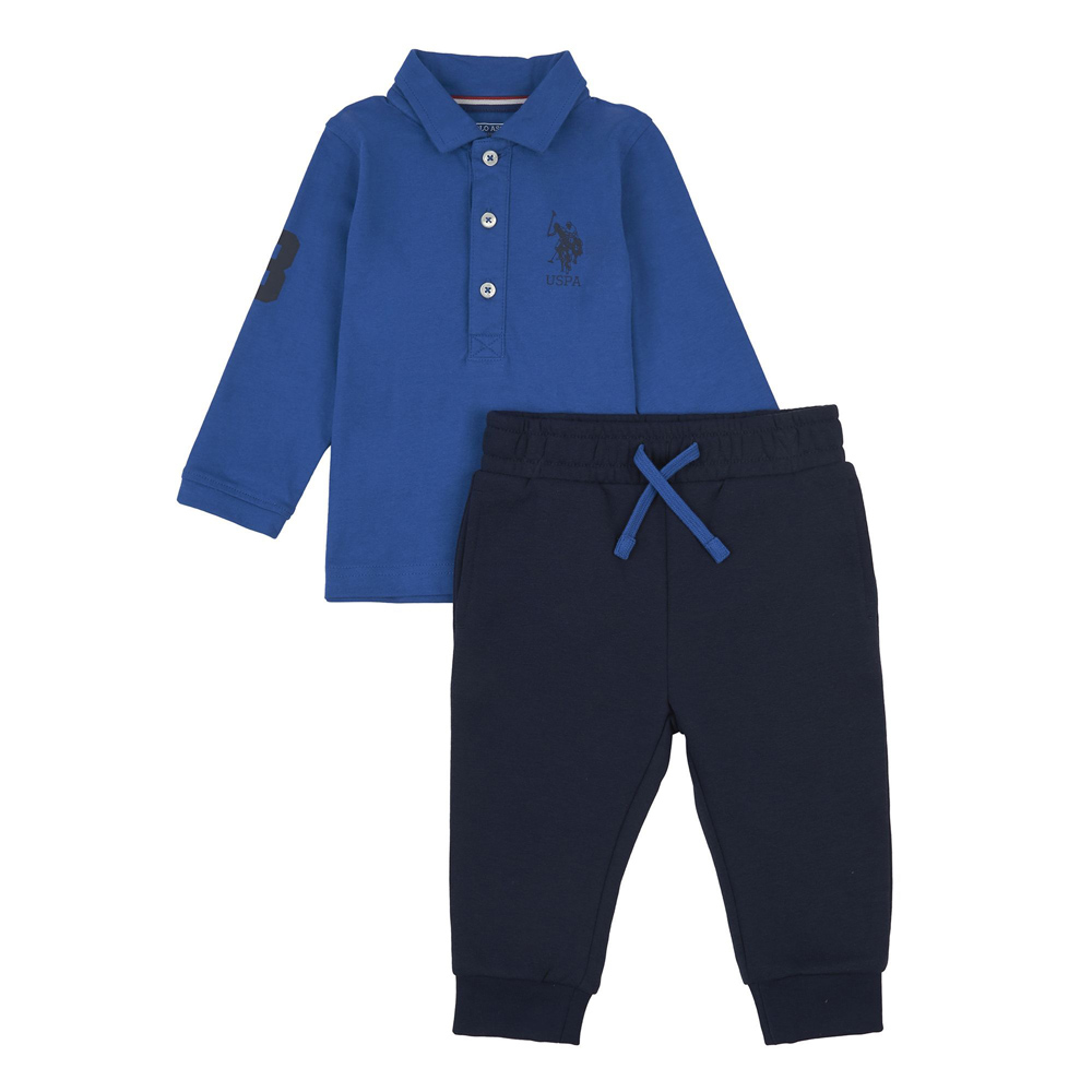 Σετ με φόρμα US POLO ASSN - ΜΠΛΕ