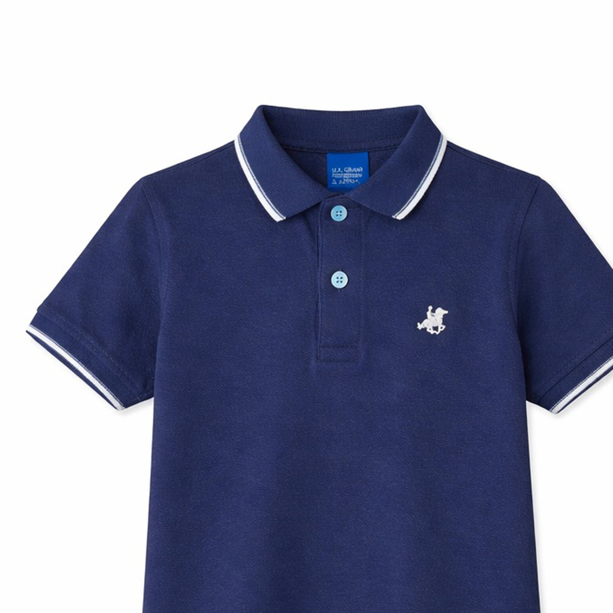 Παιδικό κοντομάνικο πόλο μπλουζάκι US POLO αγόρι - 3