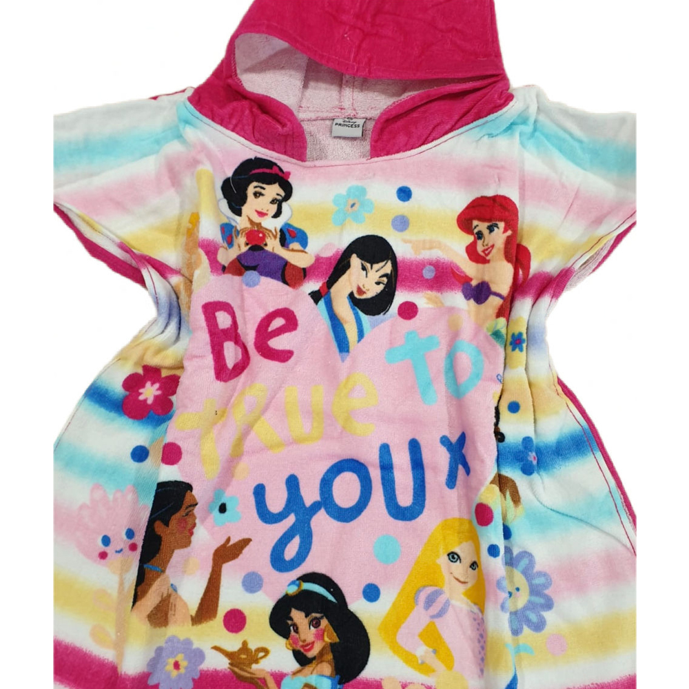 Παιδική πετσέτα poncho Disney by ELLEPI κορίτσι - ΡΟΖ