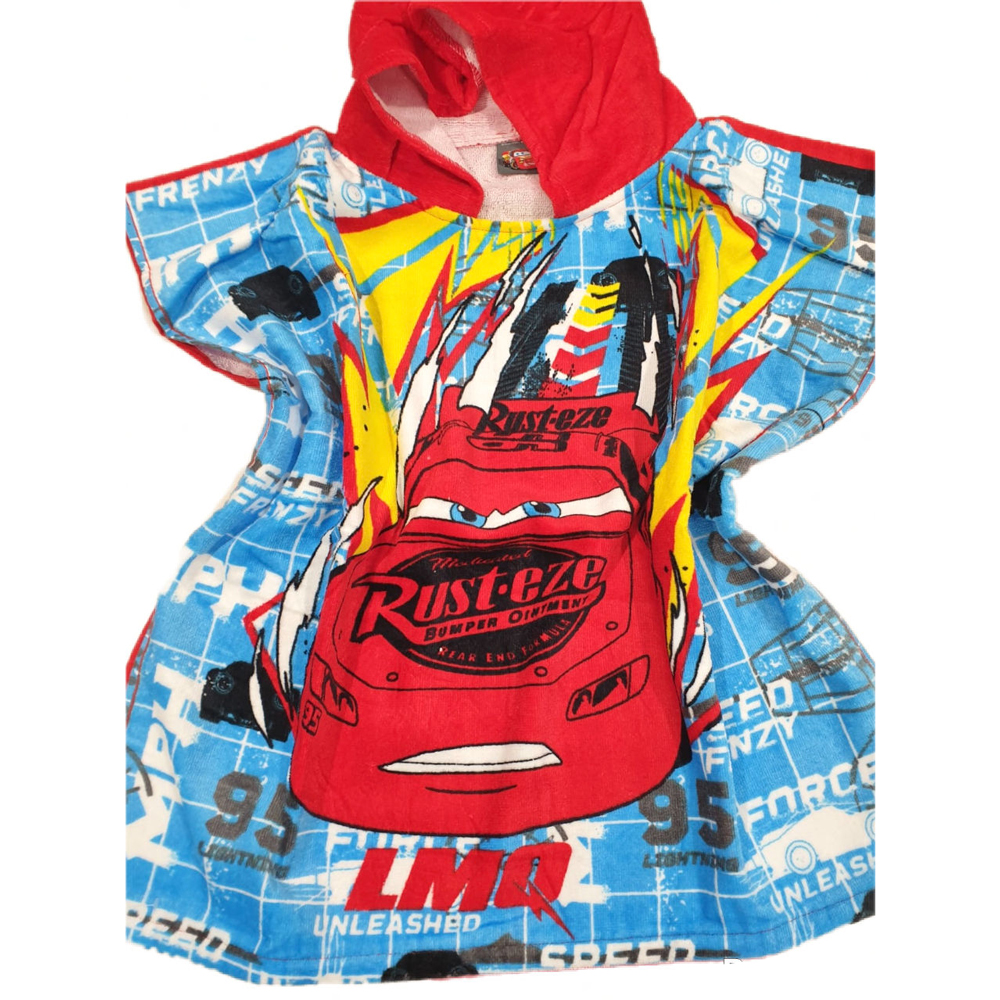 Παιδική πετσέτα poncho Disney by ELLEPI αγόρι - ΚΟΚΚΙΝΟ