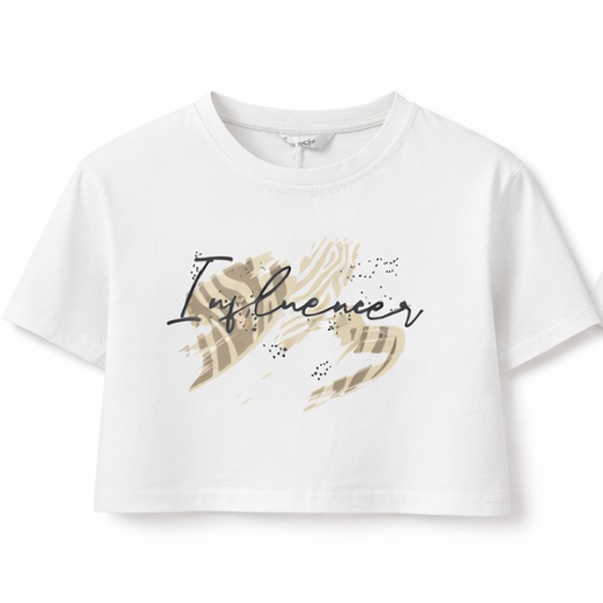 Παιδική κοντομάνικη crop μπλούζα Y CLU κορίτσι - 1