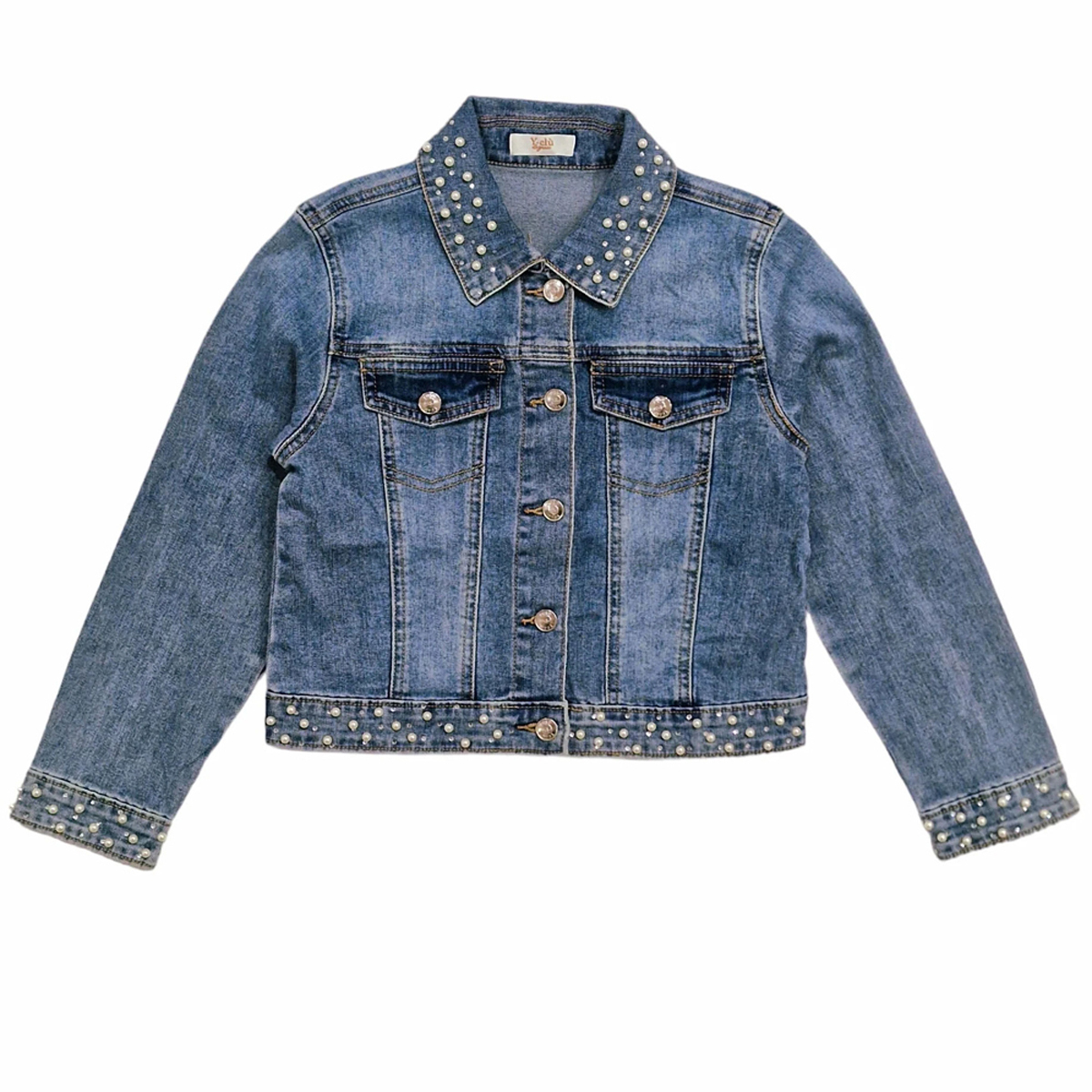 Παιδικό τζιν μπουφάν Y CLU κορίτσι - 1