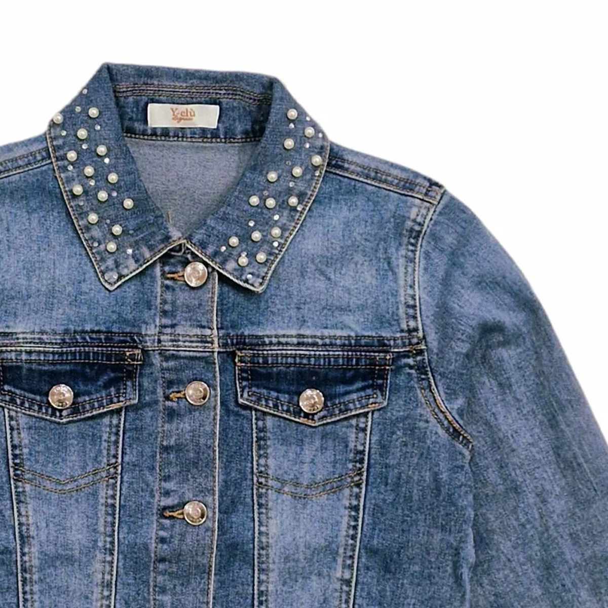 Παιδικό τζιν μπουφάν Y CLU κορίτσι - 3