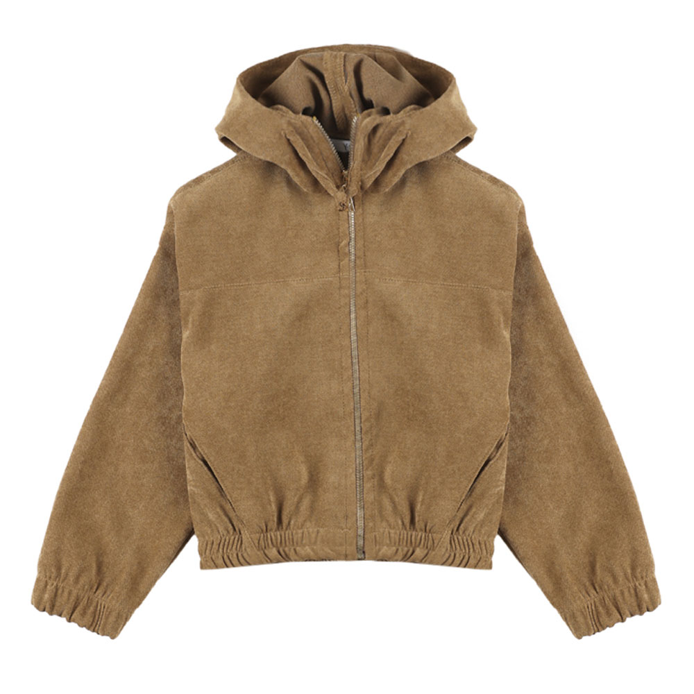 Παιδικό εποχιακό μπουφάν Y CLU κορίτσι - ΚΑΜΕΛ