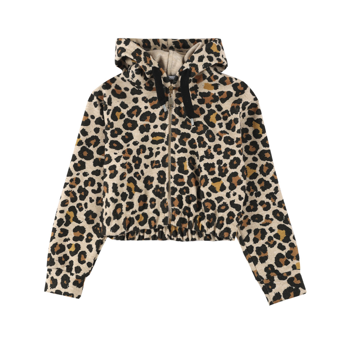 Παιδική λεοπάρ ζακέτα Y CLU κορίτσι - ΜΠΕΖ