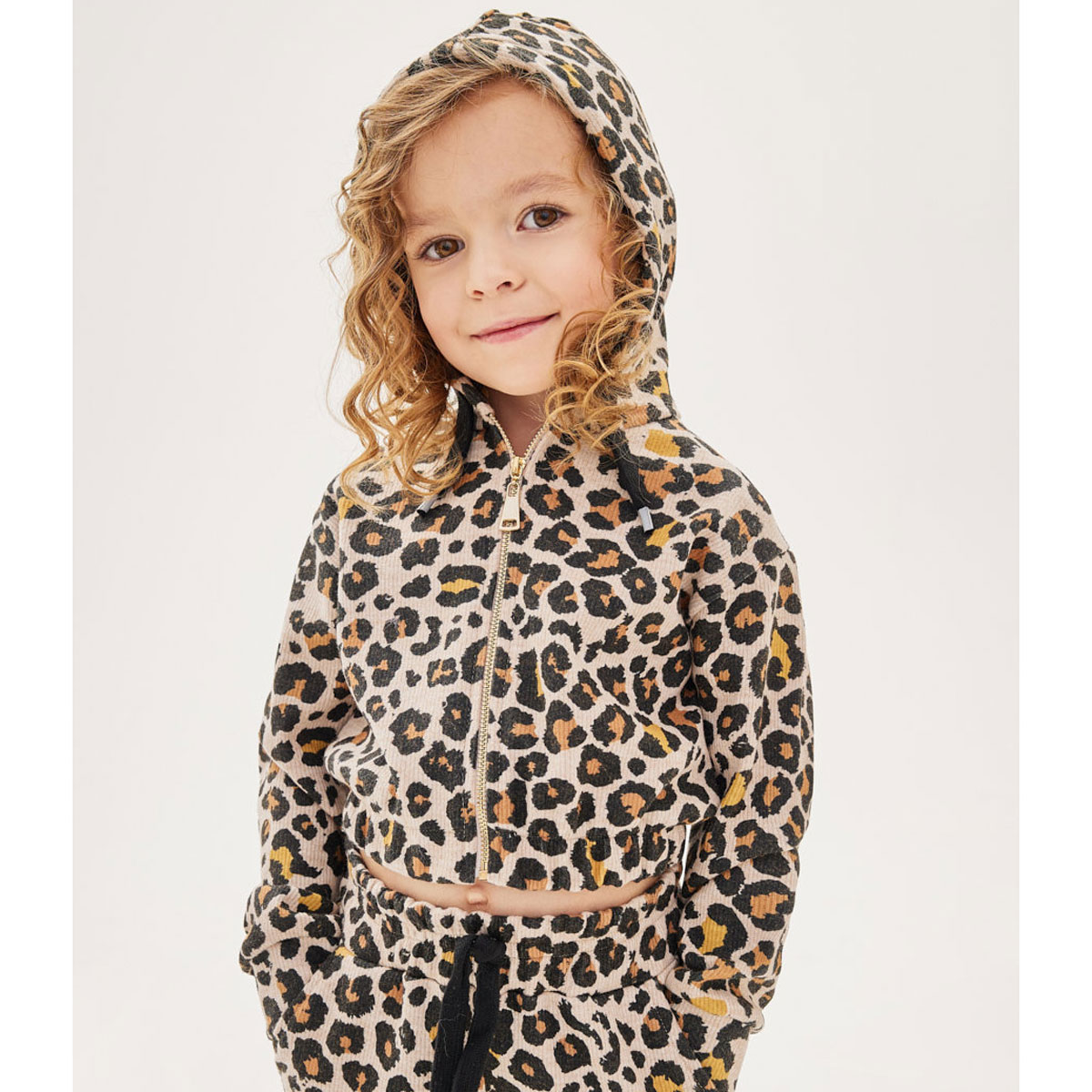 Παιδική λεοπάρ ζακέτα Y CLU κορίτσι - 3