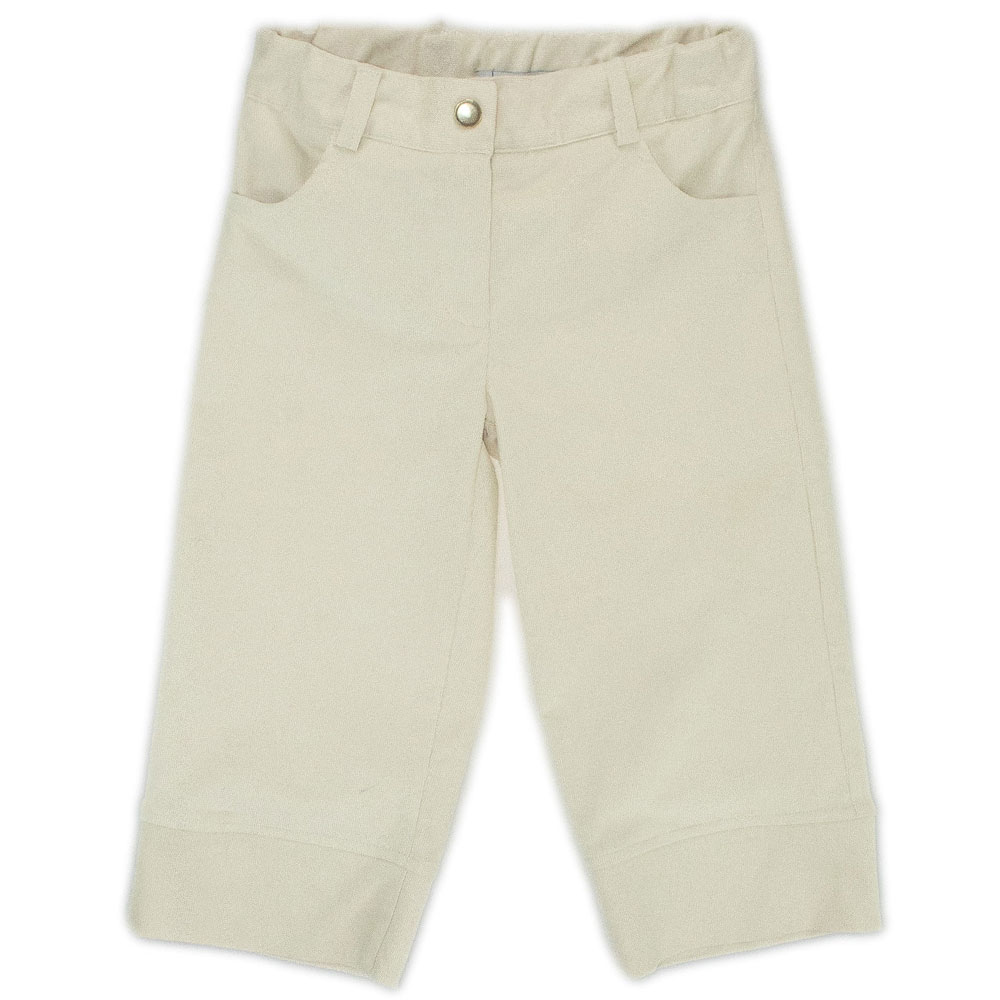 Παιδικό παντελόνι Y CLU κορίτσι - OFF WHITE