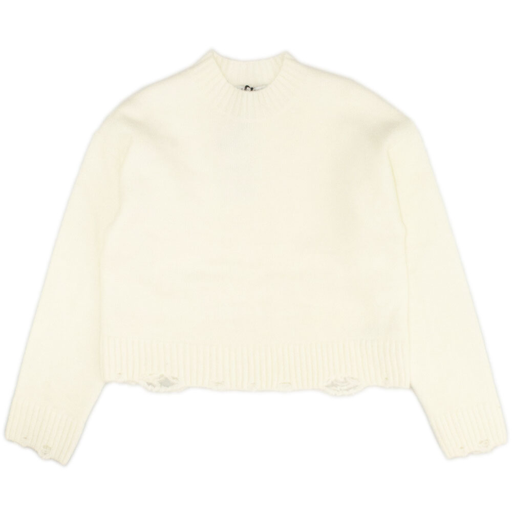 Παιδικό πλεκτό πουλόβερ Y CLU κορίτσι - ΕΚΡΟΥ