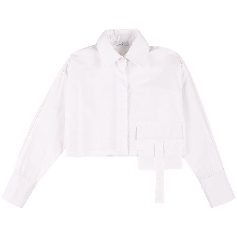 Παιδικό πουκάμισο Y CLU κορίτσι - ΛΕΥΚΟ