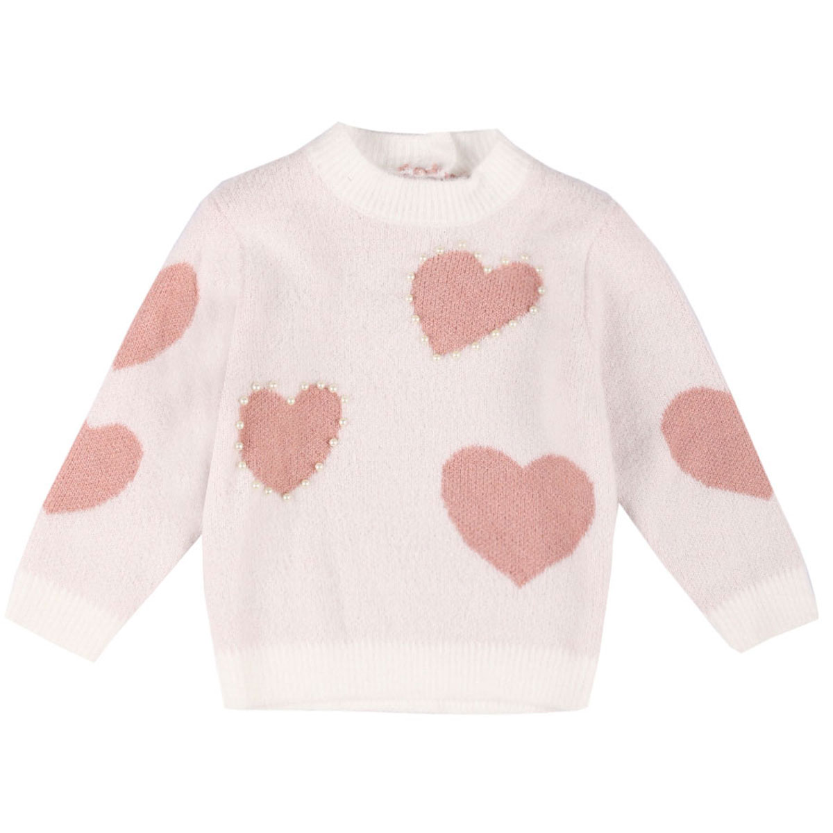Βρεφικό πουλόβερ Y CLU κορίτσι - OFF WHITE