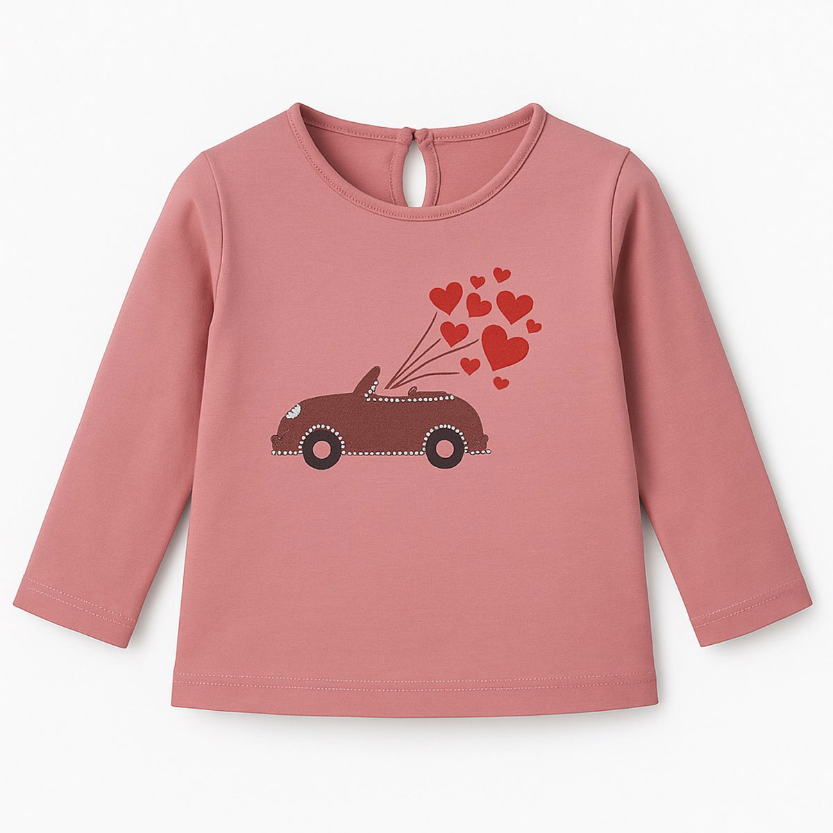 Βρεφική μακρυμάνικη μπλούζα Y CLU κορίτσι - ΣΑΠΙΟ ΜΗΛΟ