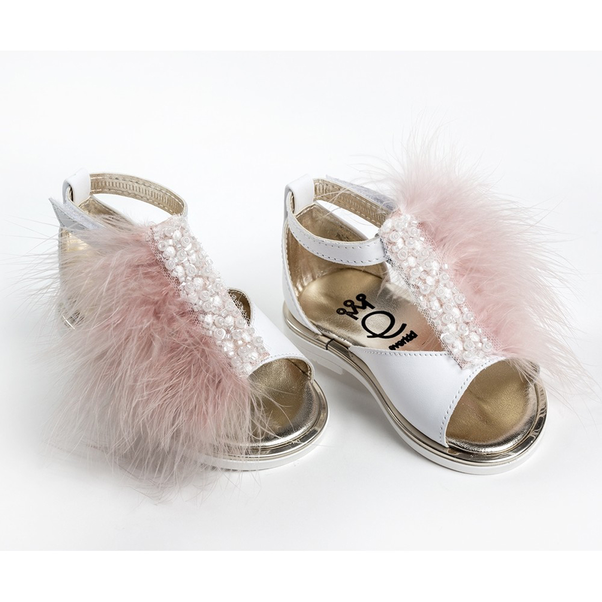 Βαπτιστικα πέδιλα EVERKID - ΛΕΥΚΟ-ΡΟΖ