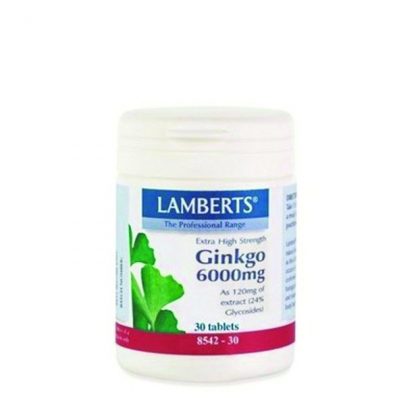 Lamberts Ginkgo Biloba 6000mg 30tabs - 