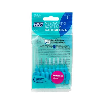 TePe Interdental Brushes Original Μεσοδόντια Βουρτσάκια 0.6mm 8τμχ - 
