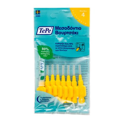TePe Interdental Brushes Original Μεσοδόντια Βουρτσάκια 0.7mm 8τμχ - 