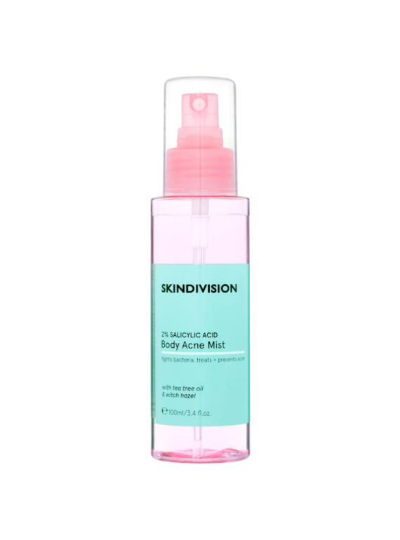 SkinDivision 2% Salicylic Acid Body Acne Mist 100ml  - 