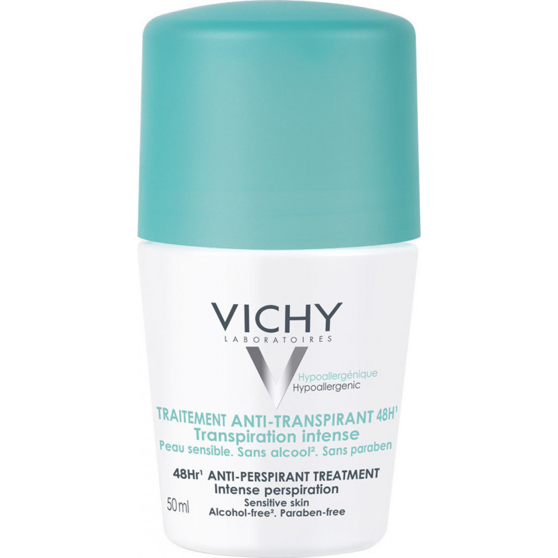 Vichy Deodorant 48h Intensive Anti-perspirant Roll-On Εντατική Αποσμητική Φροντίδα, 50ml - 