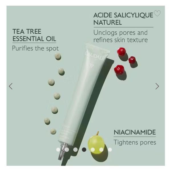 Caudalie Vinopure Salicylic Spot Solution Φροντίδα κατά των Τοπικών Ατελειών, 15ml - 2