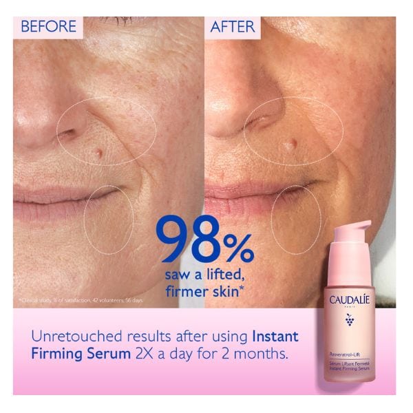 Caudalie Resveratrol-Lift Instant Firming Serum Αντιρυτιδικός & Συσφιγκτικός Ορός Προσώπου, 30ml - 4
