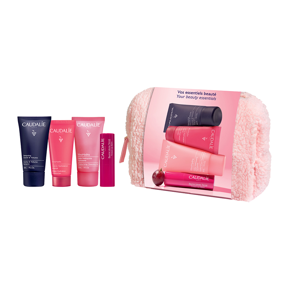 Caudalie Winter Pouch Gift Set 2026 – Νεσεσέρ με 4 Προϊόντα Περιποίησης Προσώπου, Χειλιών & Μαλλιών - 2