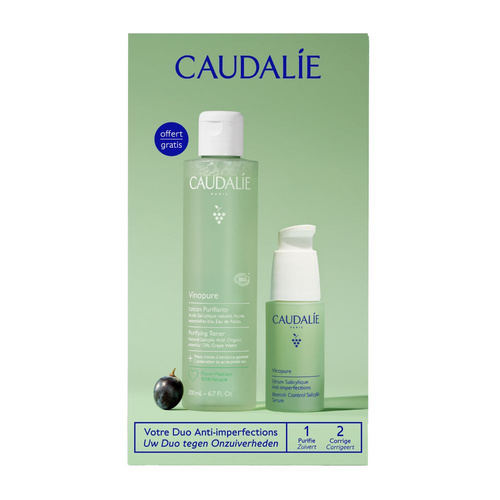 Caudalie Promo Vinopure Blemish Control Salicylic Serum 30ml & Δώρο Purifying Toner 200ml - 