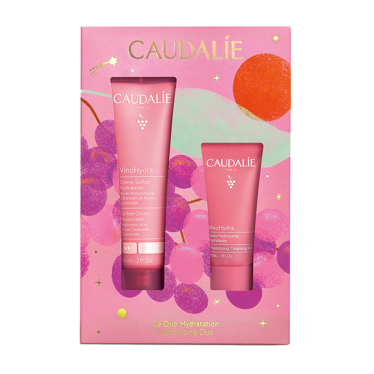Caudalie VinoHydra Christmas Gift Set 2026 Ενυδατική Κρέμα Sorbet 60ml & Δώρο Gel Καθαρισμού Προσώπου 30ml, 1 Σετ Αντιγραφή - 