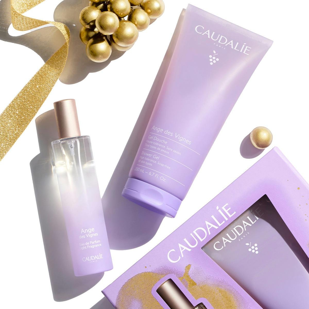 Caudalie Ange des Vignes X-Mas Promo Eau de Parfum Light Fragrance Γυναικείο Άρωμα, 50ml & Δώρο Shower Gel Αφρόλουτρο, 200ml, 1σετ - 2