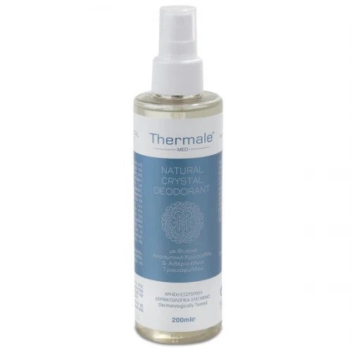Thermale Med Natural Crystal Deodorant Φυσικό Αποσμητικό με Κρύσταλλο 200ml - 