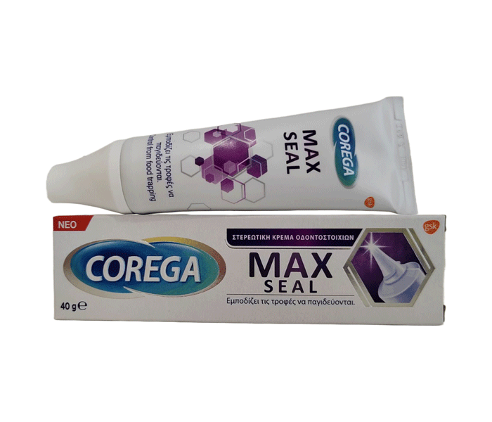 Corega Max Seal Στερεωτική Κρέμα Οδοντοστοιχιών 40gr - 