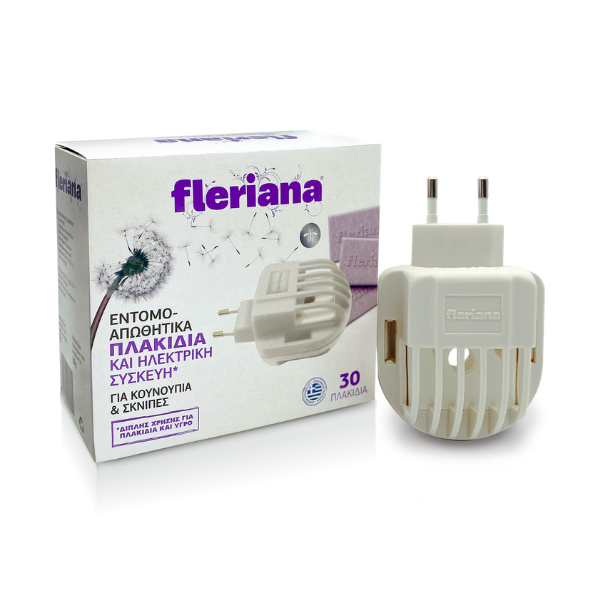 Power Health Fleriana Εντομοαπωθητικά Πλακίδια 30 τμχ & Ηλεκτρική Συσκευή - 