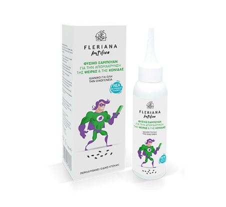 Power Health Fleriana Φυσικό Σαμπουάν για την Απομάκρυνση της Ψείρας & της Κόνιδας, 100ml - 