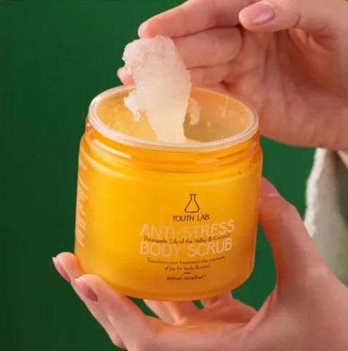 Youth Lab. Anti-Stress Exotic Sunrise Scrub Σώματος για Αποτοξίνωση & Ευεξία, 350g - 2